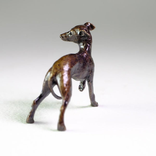 Bronze 'Whippet' Miniature Sculpture.