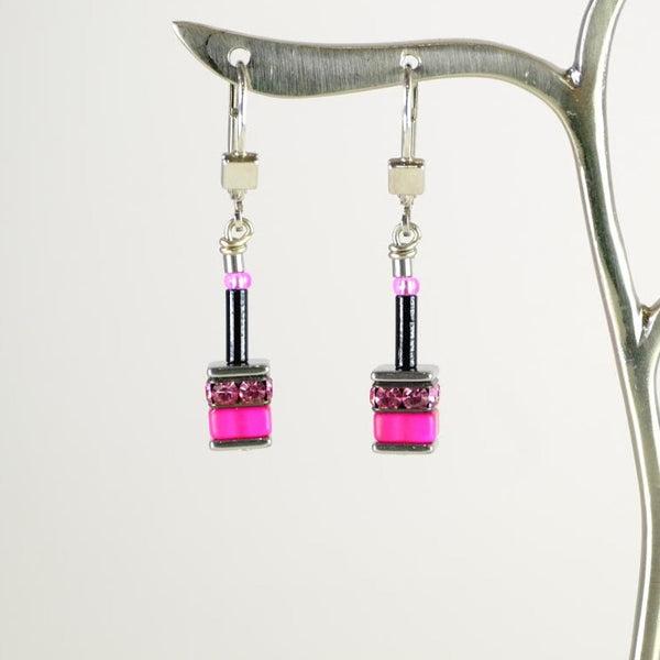 Coeur de Lion Pink Earrings.