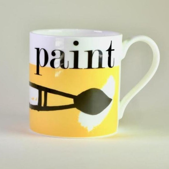 Graphic 'Paint' Bone China Mug.