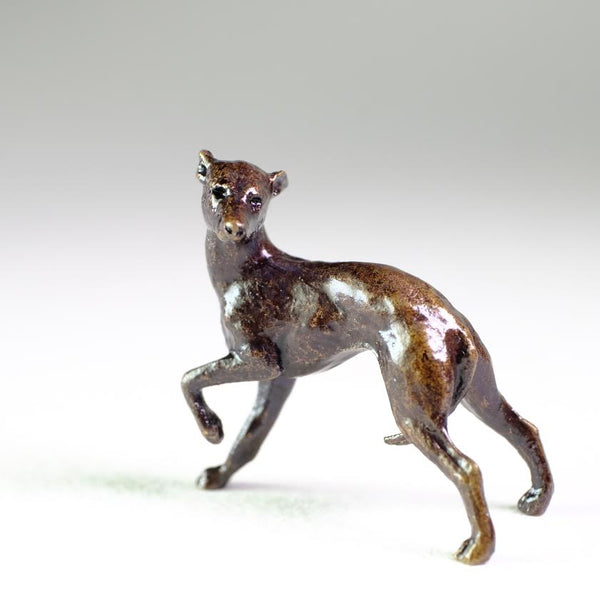 Bronze 'Whippet' Miniature Sculpture.