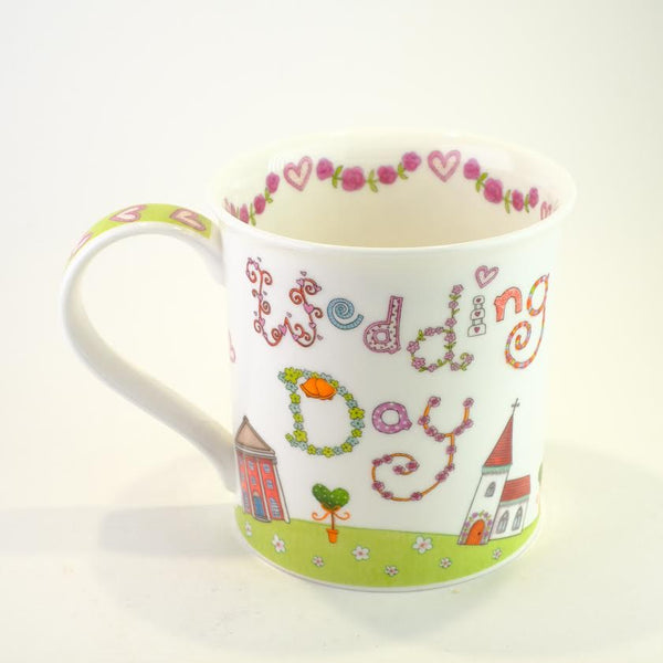 'Wedding Day' Bone China Mug.