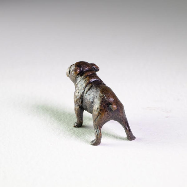 Bronze " English Bull Dog " Miniature Sculpture.
