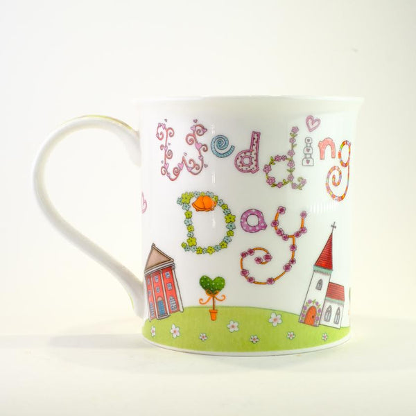 'Wedding Day' Bone China Mug.