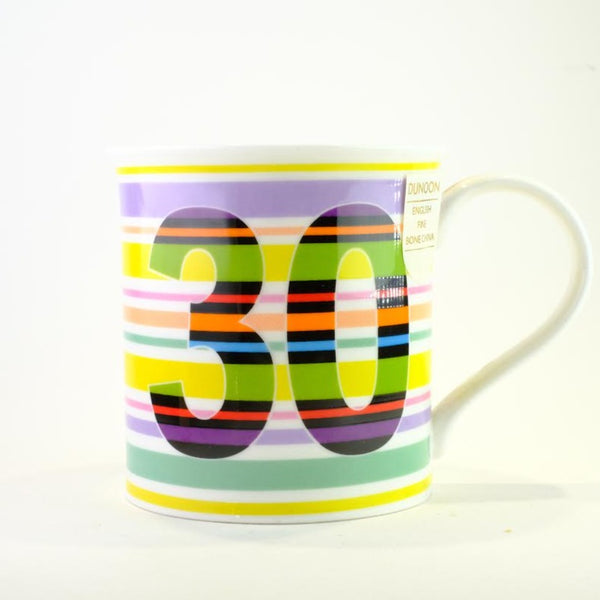 Age 30 Design Bone China Mug.