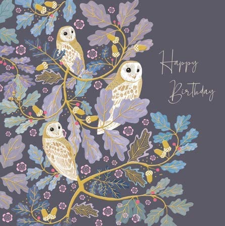 National Trust 'Wise Owls' Happy Birthday Card.