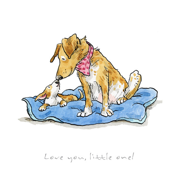'Love you, Little one' From 'A Dog's Life' Framed Limited Edition Print by Anita Jeram.