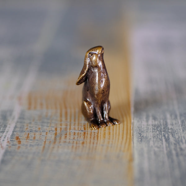 'Moongazing Hare' Miniature Bronze.