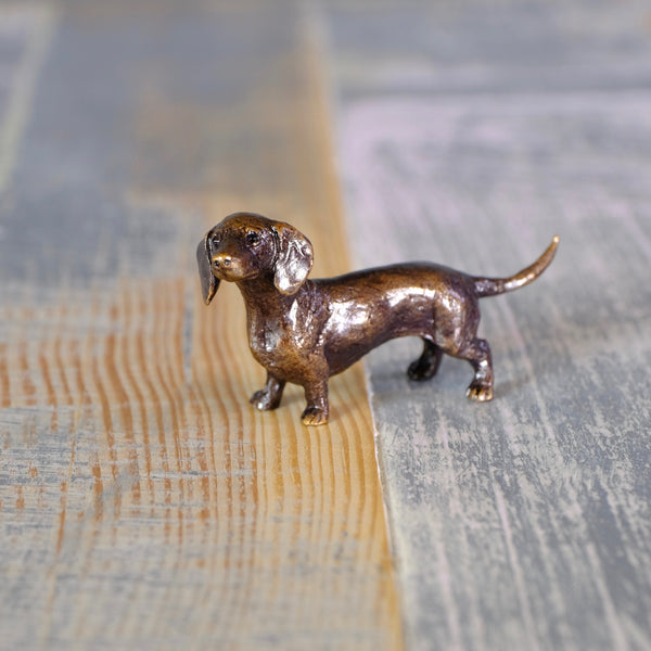 Bronze 'Dachshund' Miniature Sculpture.