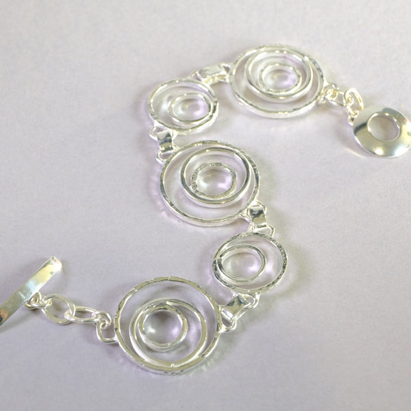 Sterling Silver Spirals Bracelet.