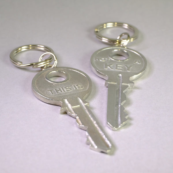 Pewter 'Key' Key Ring.