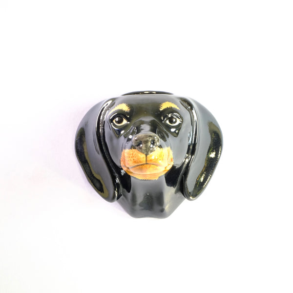 Ceramic 'Dachshund' Wall Vase by Quail