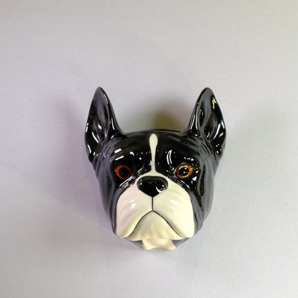 Ceramic 'French Bulldog' Wall Vase by Quail