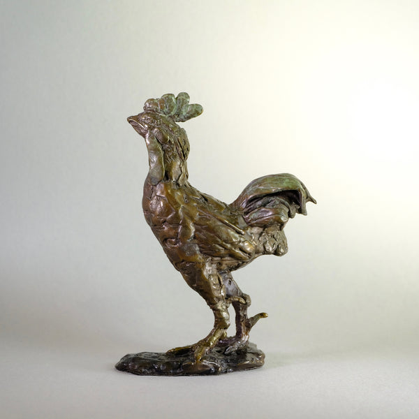 Bronze 'Rooster' Sculpture by Paul Jenkins