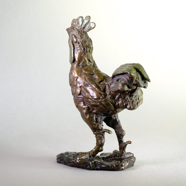 Bronze 'Rooster' Sculpture by Paul Jenkins