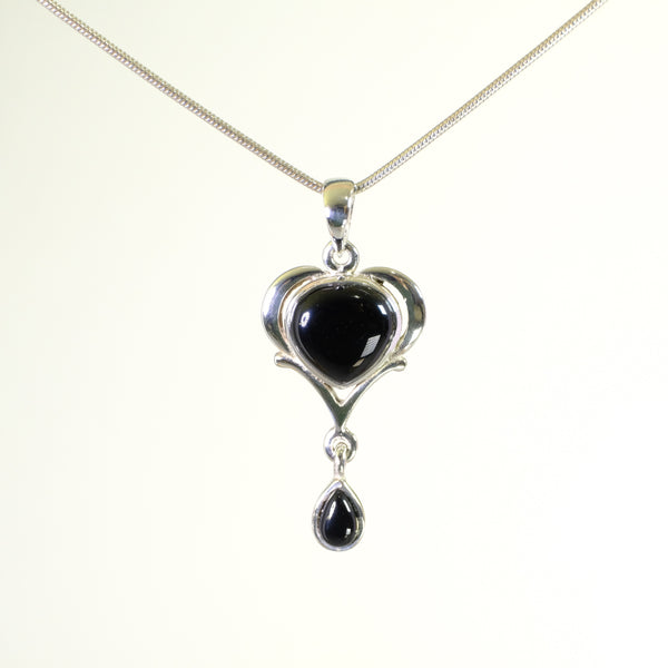 Silver and Black Onyx Pendant.