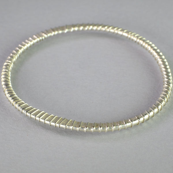 Handmade Sterling Silver Bangle Bracelet by Adele Taylor.