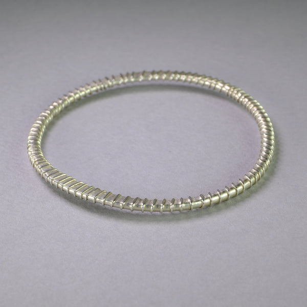Handmade Sterling Silver Bangle Bracelet by Adele Taylor.