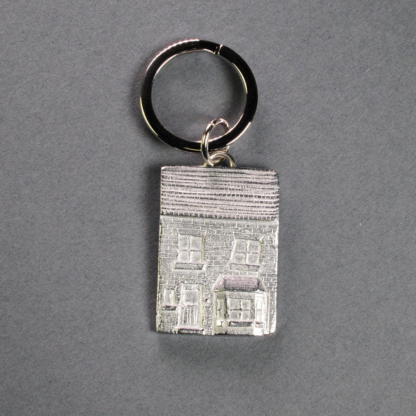 Pewter House Key Ring