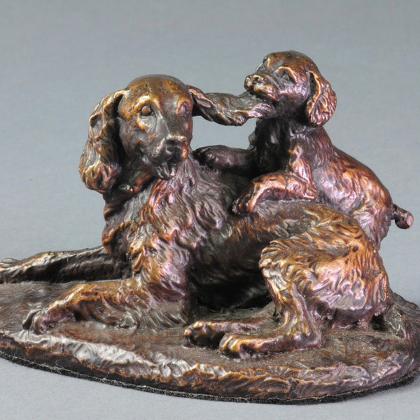 Bronze Spaniels, Mum and Puppy.