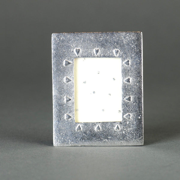 A Handmade Heart Design Pewter Mini Frame - small