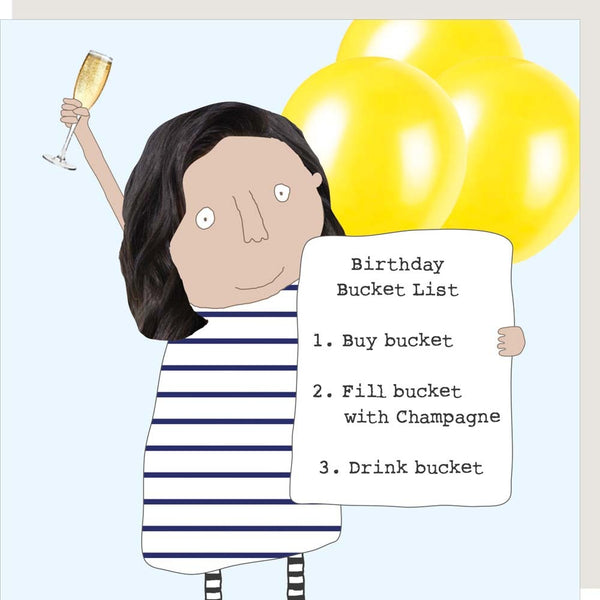 Rosie Made a Thing 'Bucket Lists' Greetings Card.