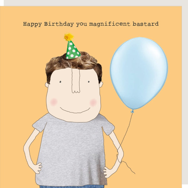 Rosie Made a Thing 'Magnificent Bastard' Greetings Card.