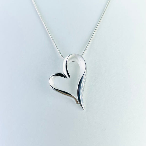 Silver Floating Heart Necklace | Schwanke-Kasten Jewelers
