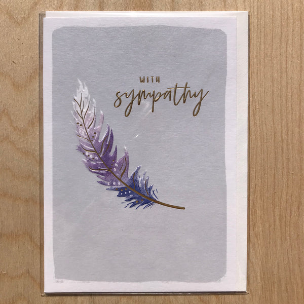 ' With Sympathy 'Card.
