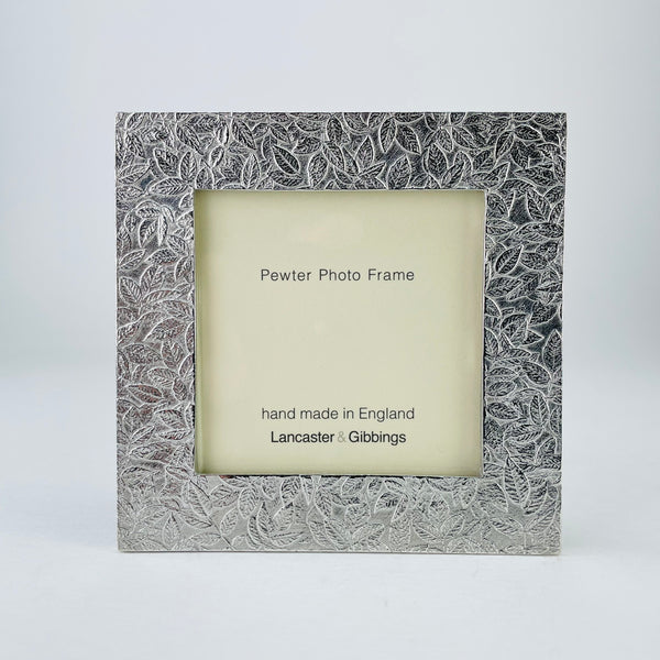 A Handmade 'Hedge' Design Pewter Mini Frame - Small