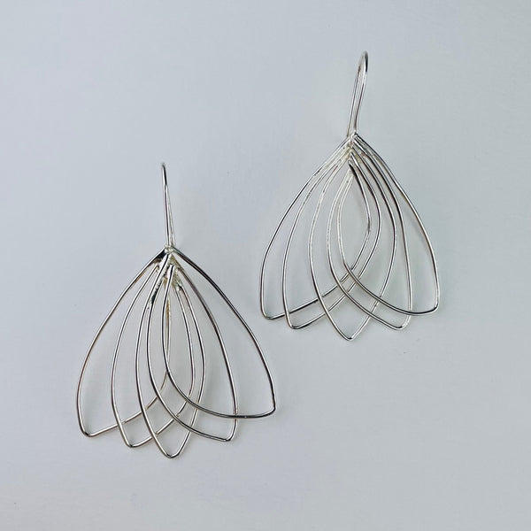 Sterling Silver Statement Drop Earrings.