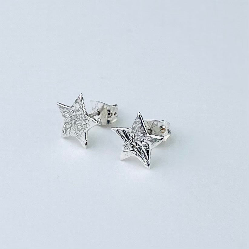 Sterling Silver Star Stud Earrings For Women Lightweight...