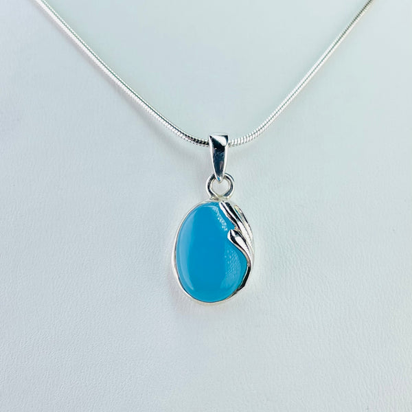 Sterling silver outlet chalcedony necklace