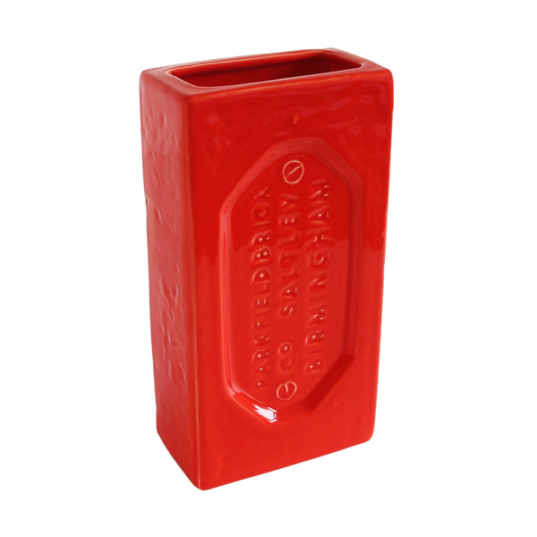 Ceramic Birmingham Brick Vase - Orange