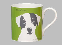 Small 'Portrait of Scruff' Bone China Mug by Repeat Repeat