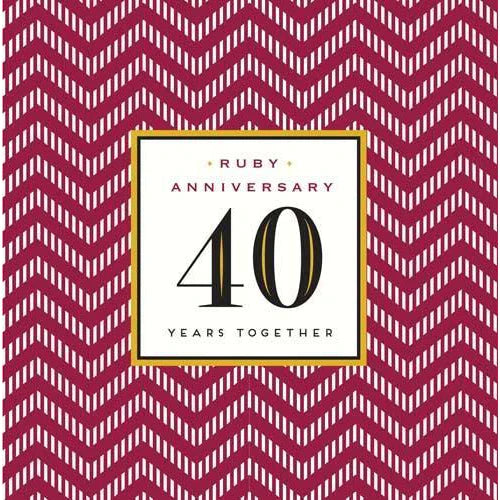40th Anniversary Card by Pigment Cards.