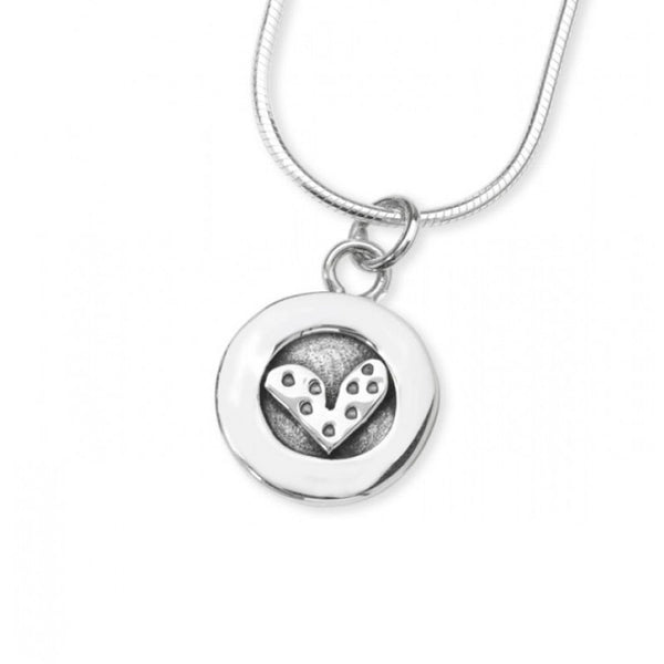 Linda Macdonald Handmade Silver Heart Pendant.