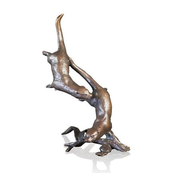 Bronze 'Otters Swimming' by Michael Simpson.