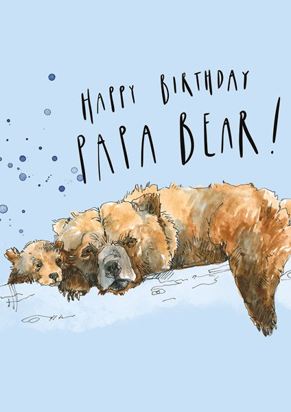 'Happy Birthday Papa Bear' Birthday Card.