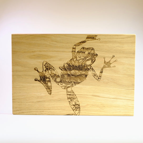 'Frog' Oak Chopping Board.