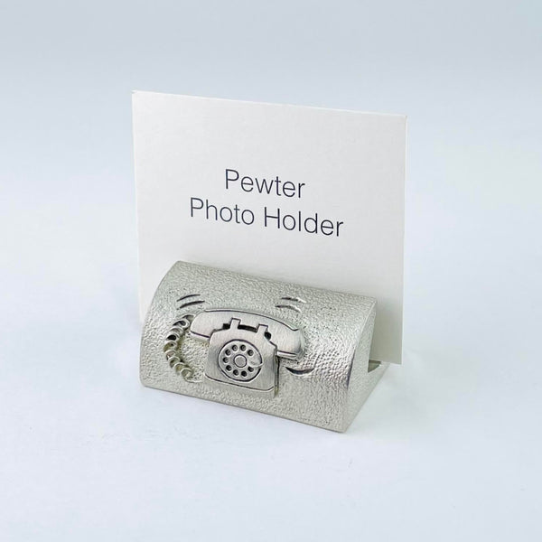 A Handmade 'Connect' Pewter Single Photo Holder.