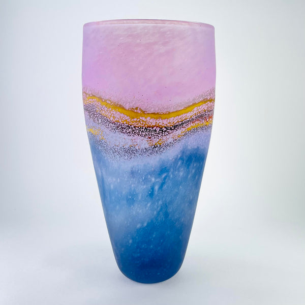 'Jubilee Coast' Handmade Glass Vase by Will Shakspeare.