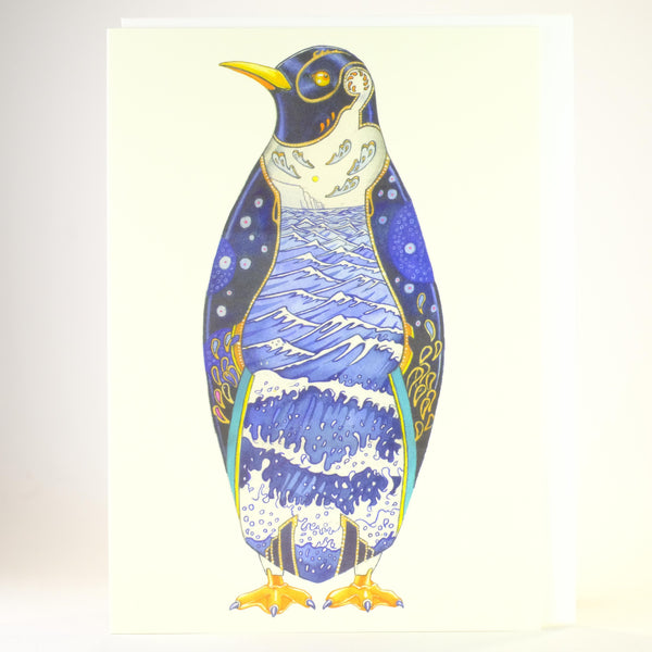 'Penguin' Blank Greetings Card.