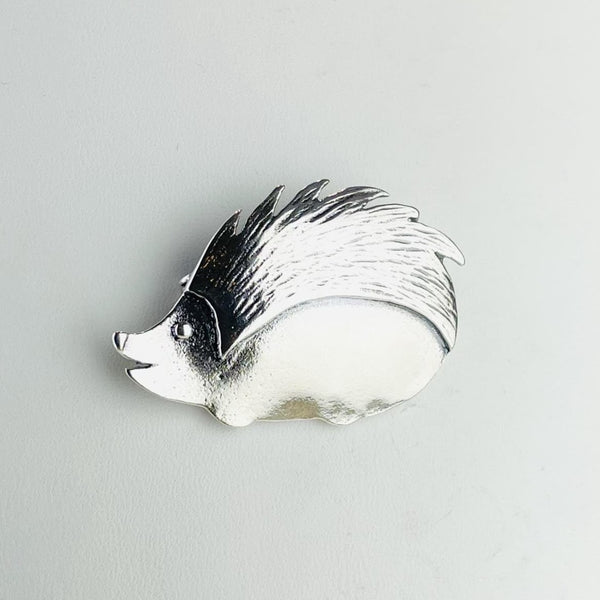 Silver Hedgehog Brooch.