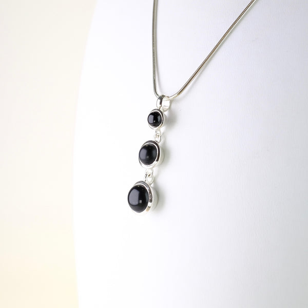 Silver and Black Onyx Pendant.
