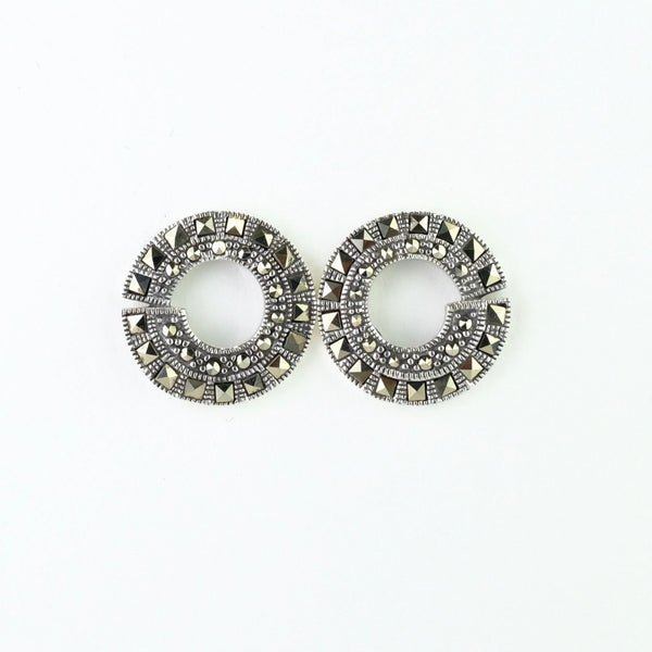 Gemondo Art Deco Earrings, Sterling Silver Art Deco Black & White Enamel &  Marcasite Drop Earrings : Amazon.co.uk: Fashion