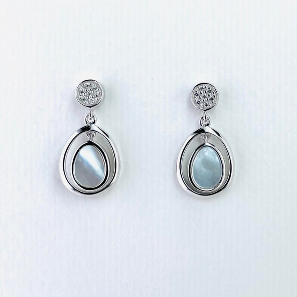 Silver and hotsell stone earrings
