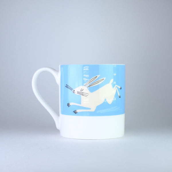 'Happiness is Being in the Countryside' Blue Bone China Mug.