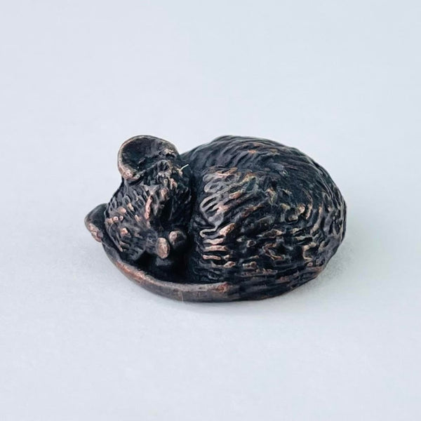 'Sleeping Mouse' Bonsai Bronze by David Meredith.
