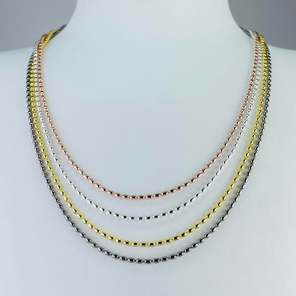 Multi Strand, Multi Colour Necklace by JB Designs.