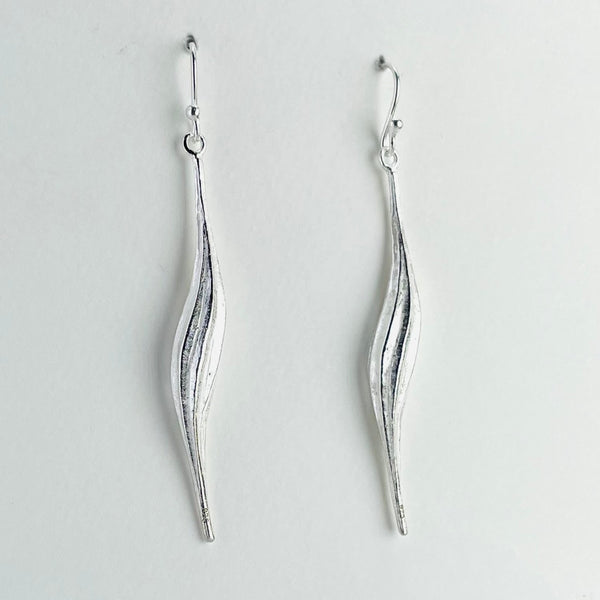 Delicate silver earrings on sale